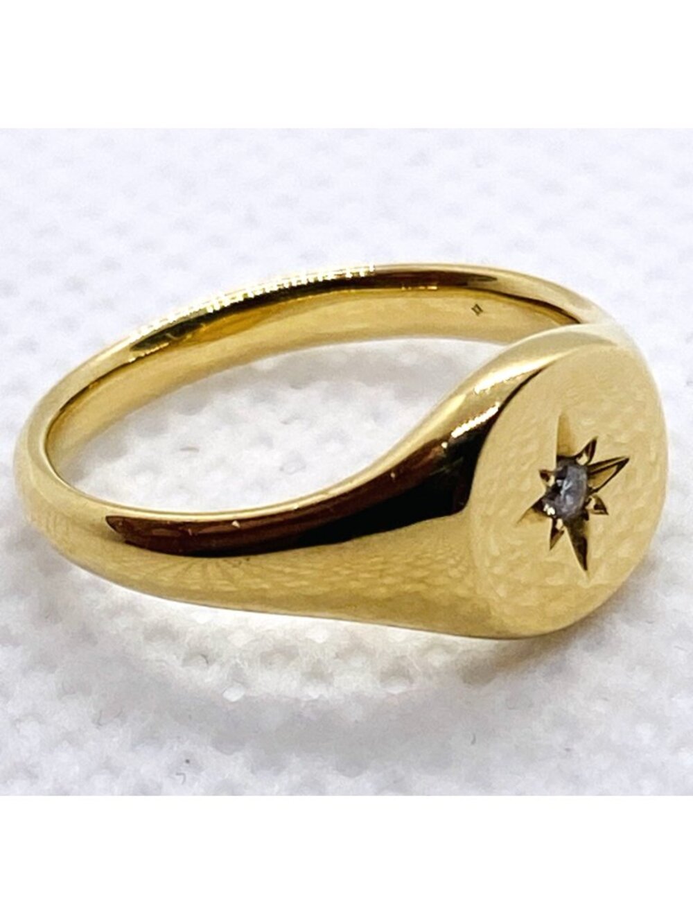 David Yurman Star Diamond Pinky Ring 18K 750 Size 2.5 - Picture 10 of 13